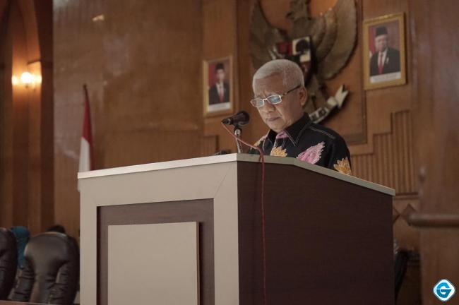 Bupati Surya BSc Sampaikan Jawaban atas Pandangan umum Fraksi terhadap LKPJ  TA 2020